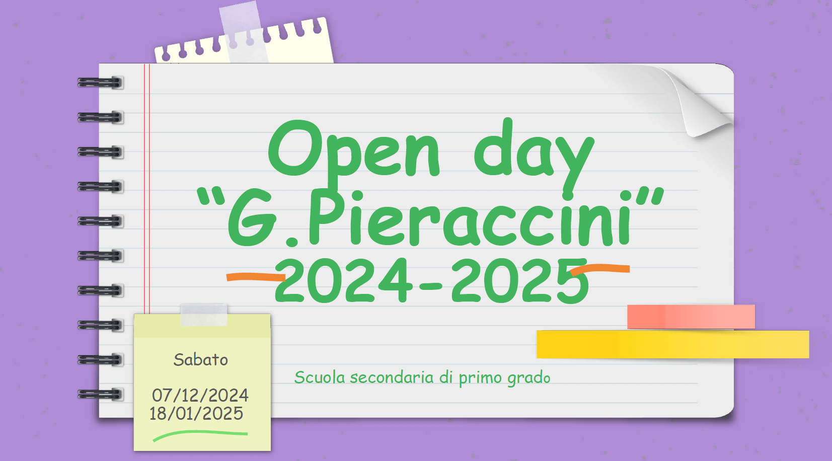 La Secondaria Pieraccini si presenta – Open Day