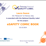 Certificato di qualità alla Pieraccini per il progetto “eSAFETY COMIC BOOK”